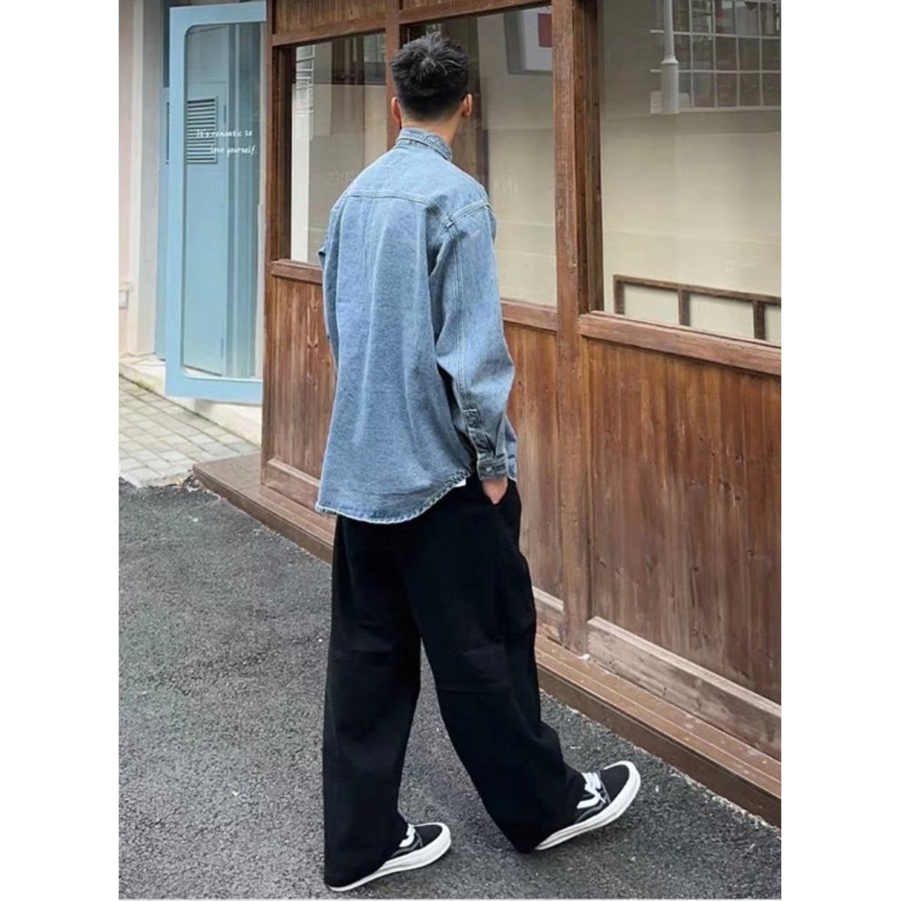 Big pocket denim shirt 1077 - 5