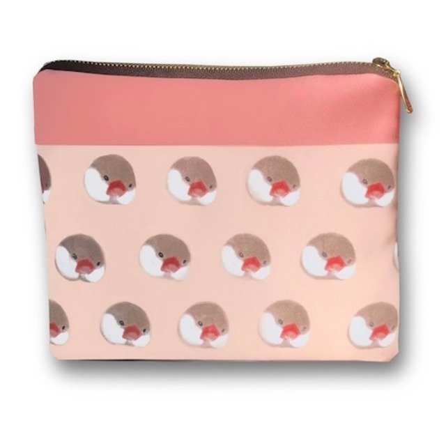 シナモン文鳥 ポーチ L
