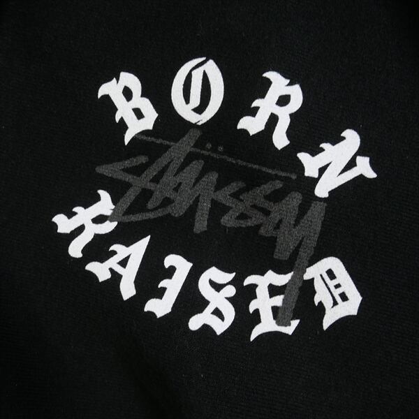 Size【M】 STUSSY ステューシー ×BORN X RAISED LOGO ZIP HOODIE Black ...