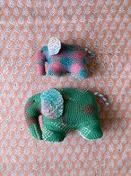 ヴィンテージカンタキルト ゾウさん ぬいぐるみ 大人ゾウ