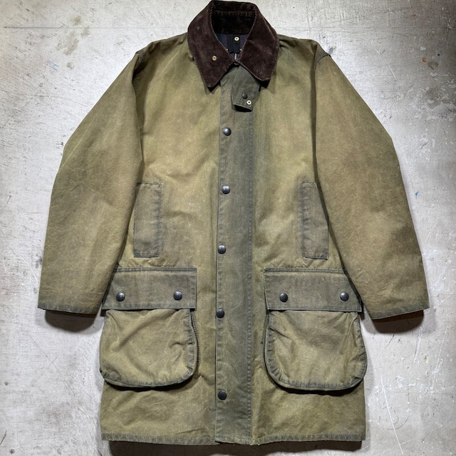 80's Barbour NORTHUMBRIA バブアー ノーザンブリア オイルドジャケット 3ワラント 1987年 Mackinnon Hunting イングランド製 C36 希少 ヴィンテージ BA-2418 RM2837H