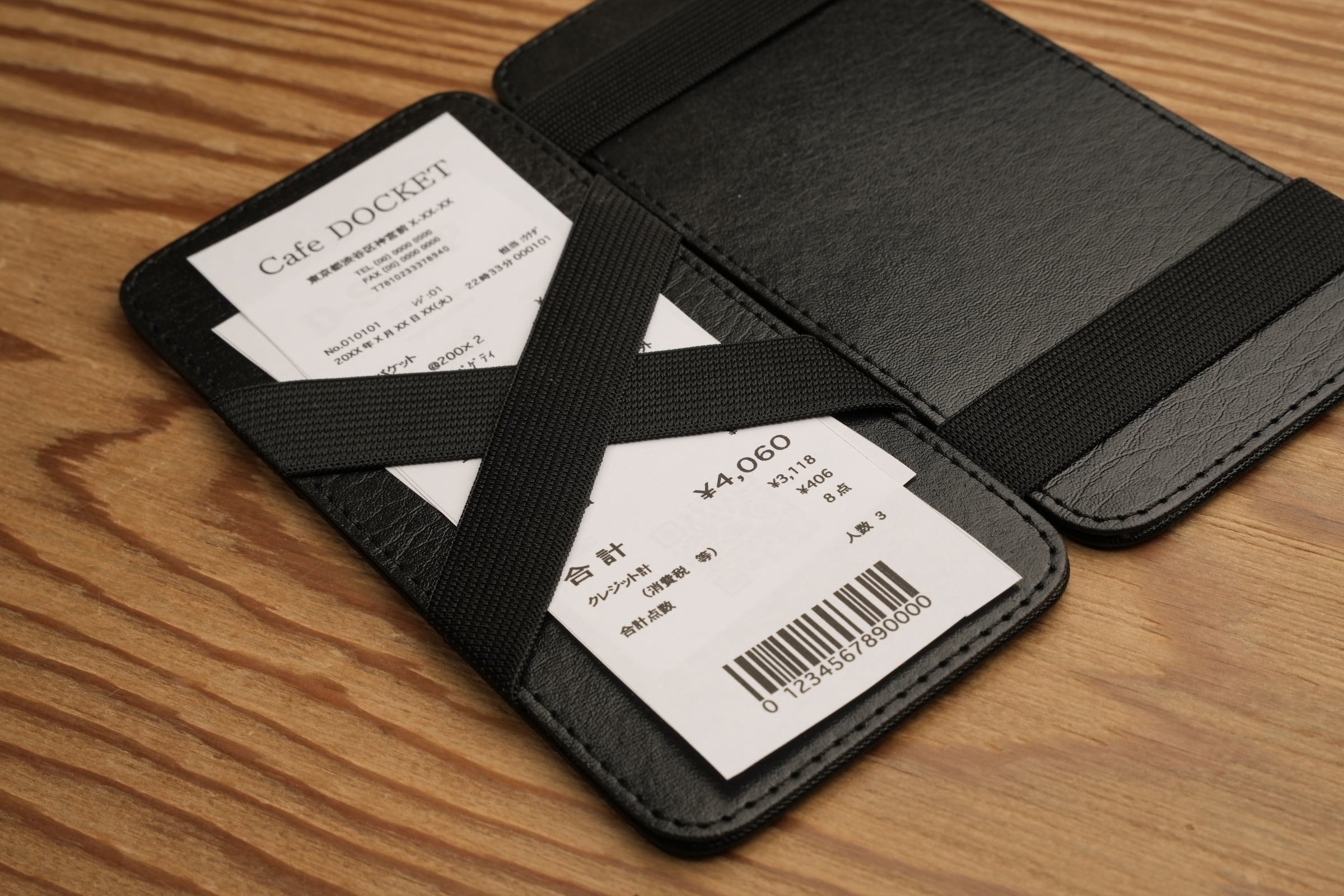 新型」FLIP RECEIPT HOLDER | docketstore