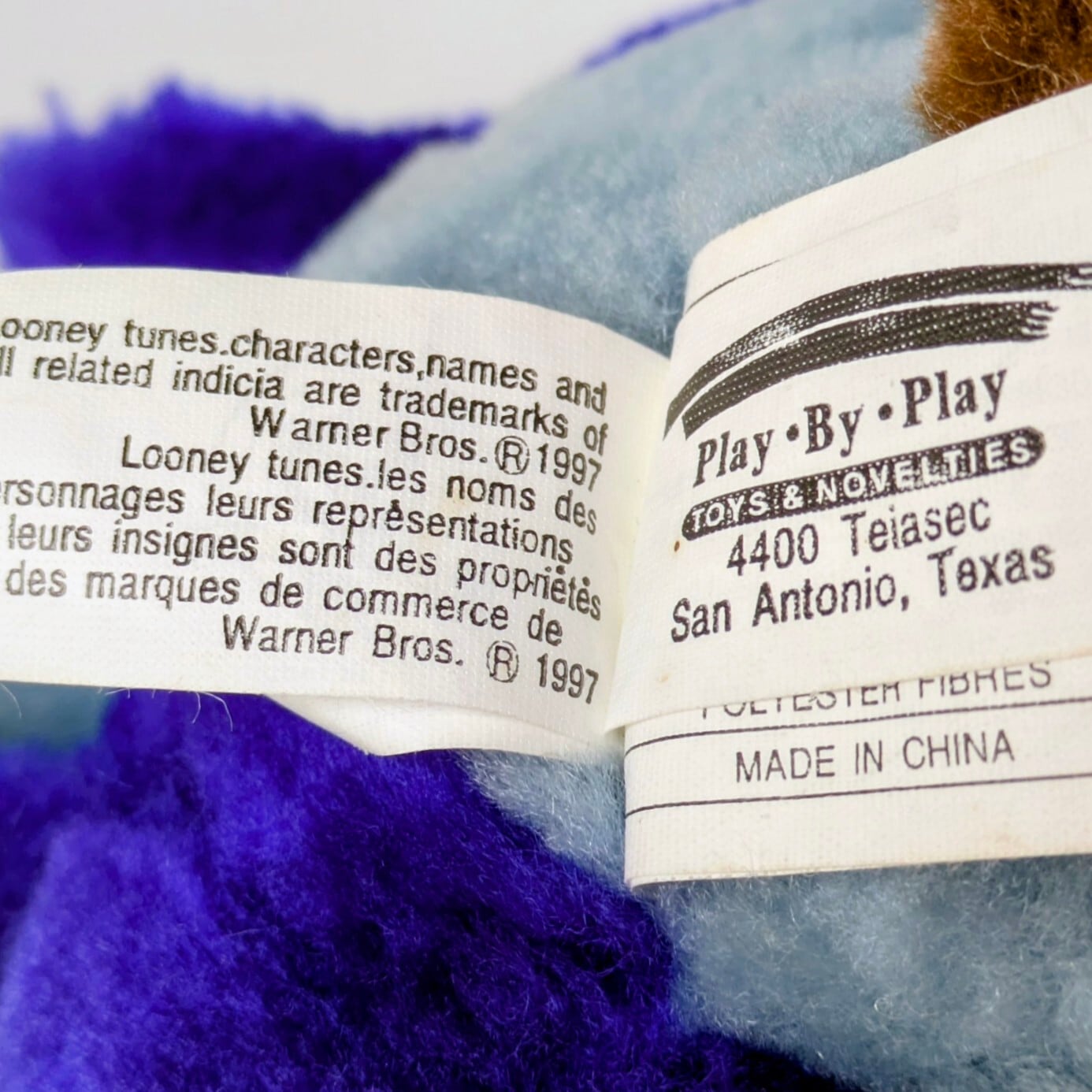 ☆VINTAGE 1997☆【 Looney Tunes ( ルーニーテューンズ )】ロードランナー / BIGベンダブルぬいぐるみ / プラッシュ 〚アメリカン雑貨 アメトイ〛