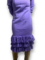Frills design knit dress