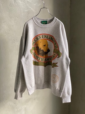 80s "DOG"プリントスウェットシャツ