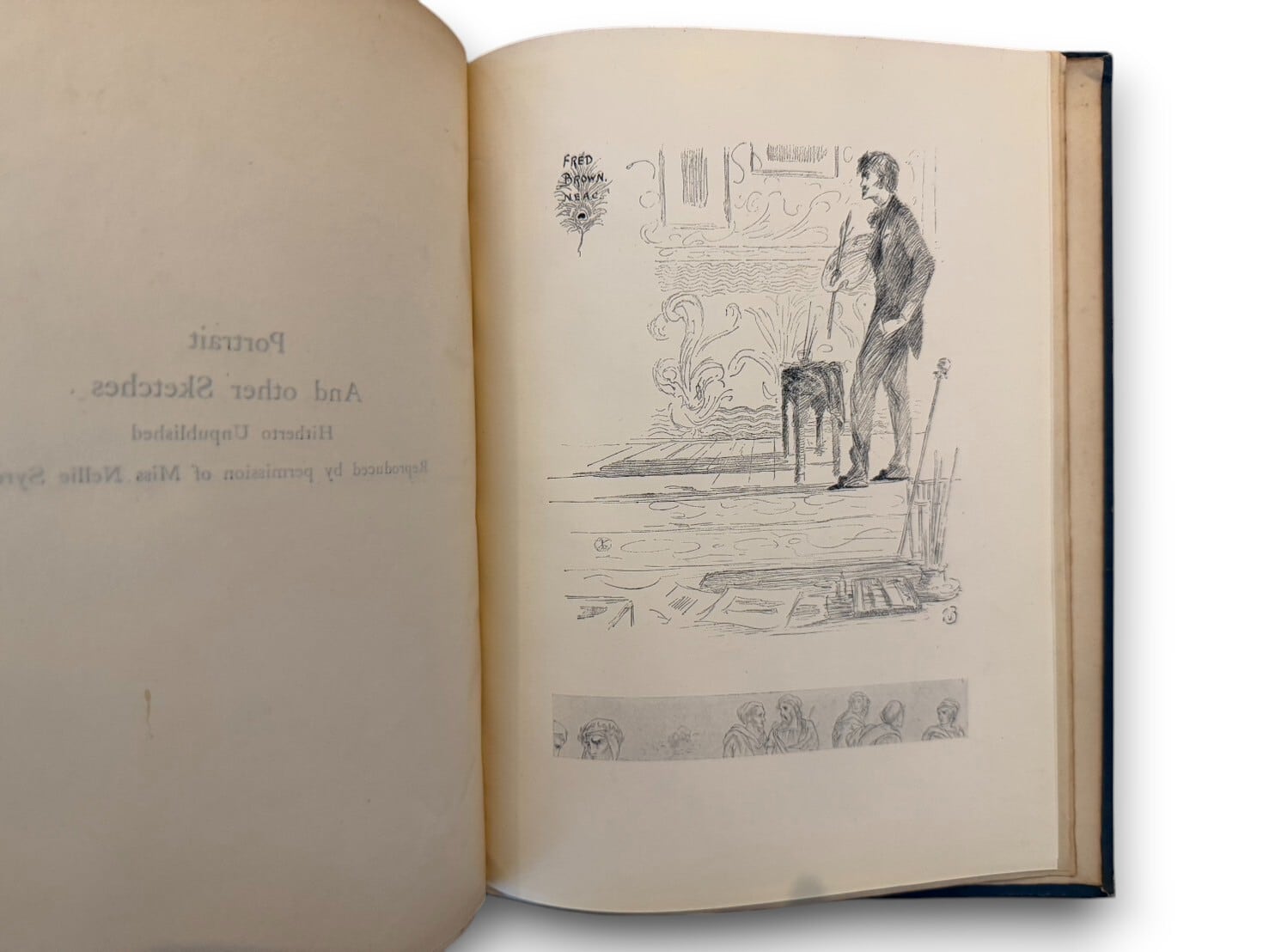 【希少】Aubrey beardsrey 作品 Lot - Aubrey Vincent Beardsley Art Deco Ink Two-Sided