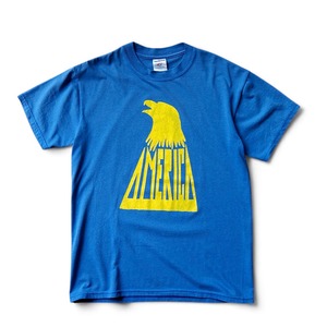 USED 90`s JERZEES Print T-shirts / BLUE