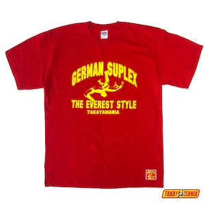 TAKAYAMANIA GERMAN Tシャツ レッドxイエロー