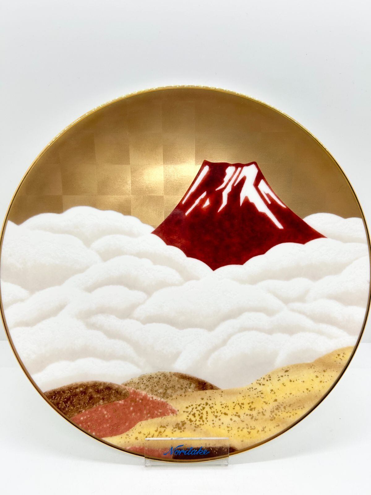 インテリア】ノリタケ 富士山 27cm額皿 | 若林陶器