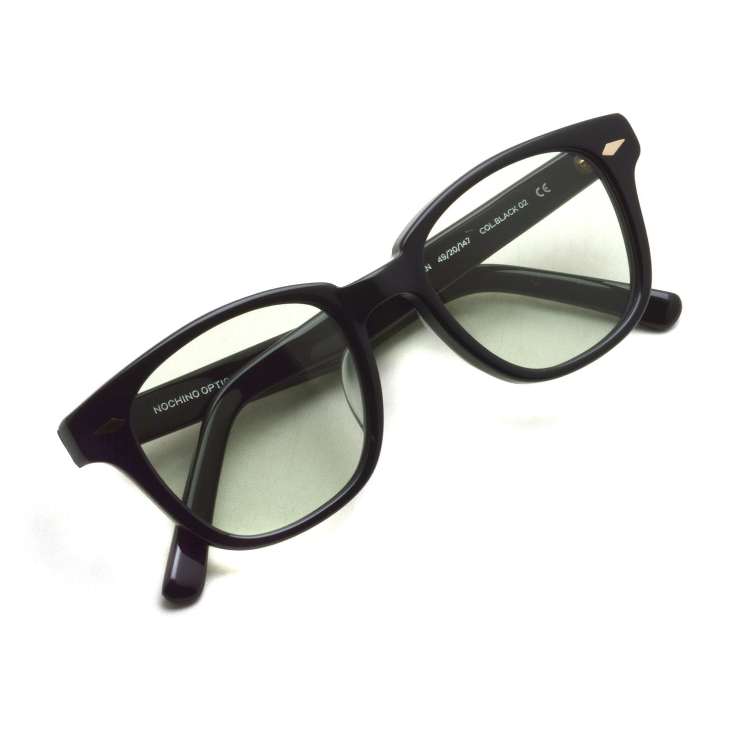 NOCHINO OPTICAL #2 BLACK 調光レンズ NOCHINO OPTICAL / TSUKIYOMI / #2 GLOSS BLACK - GREY GREEN to D