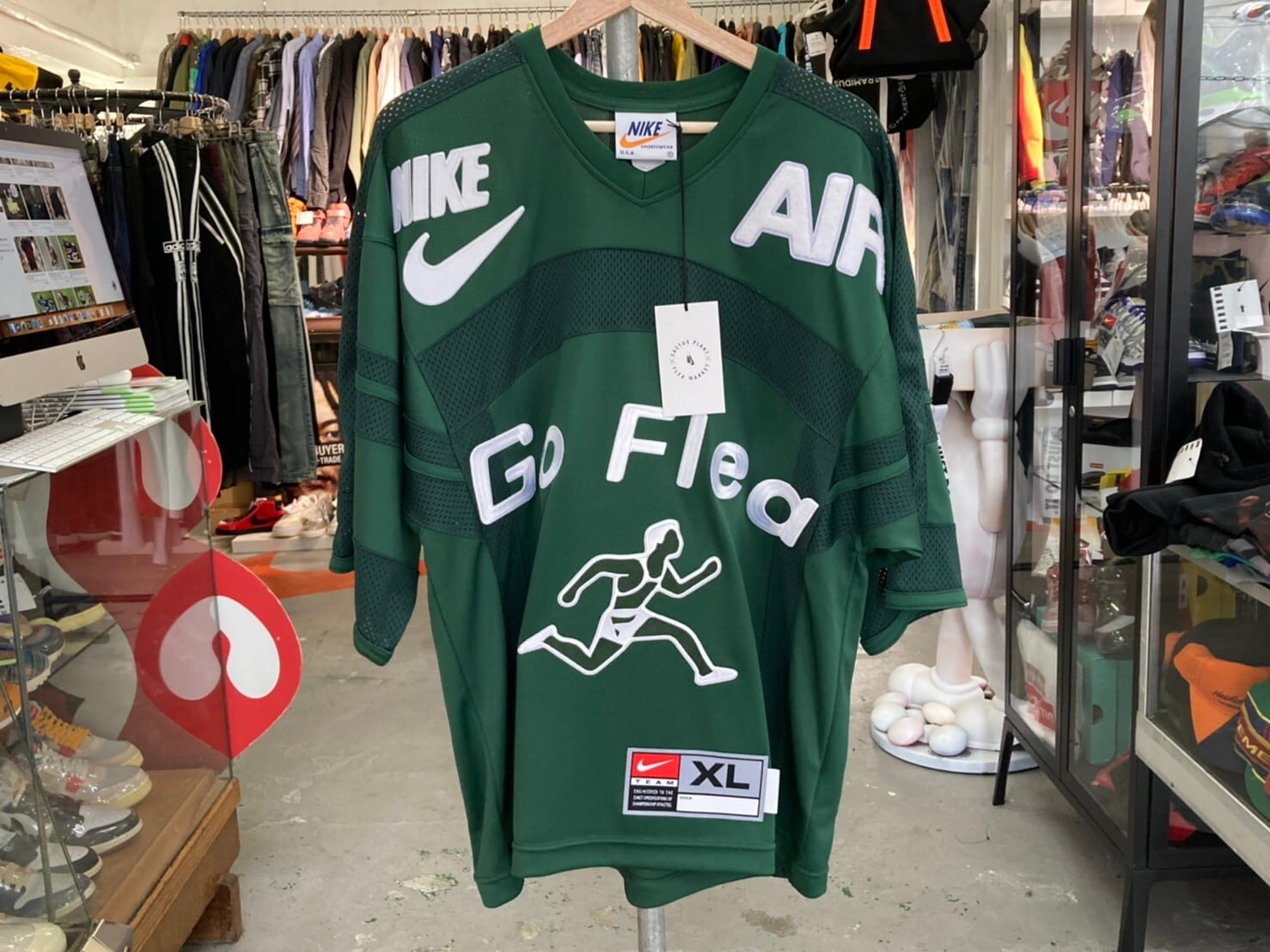 NIKE × CPFM SHORT SLEEVE OVERSIZED JERSEY GREEN SMALL DA2589-341 