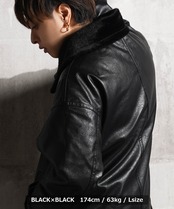 ◆F/レザー B-3 フライトジャケット◆wi-072006