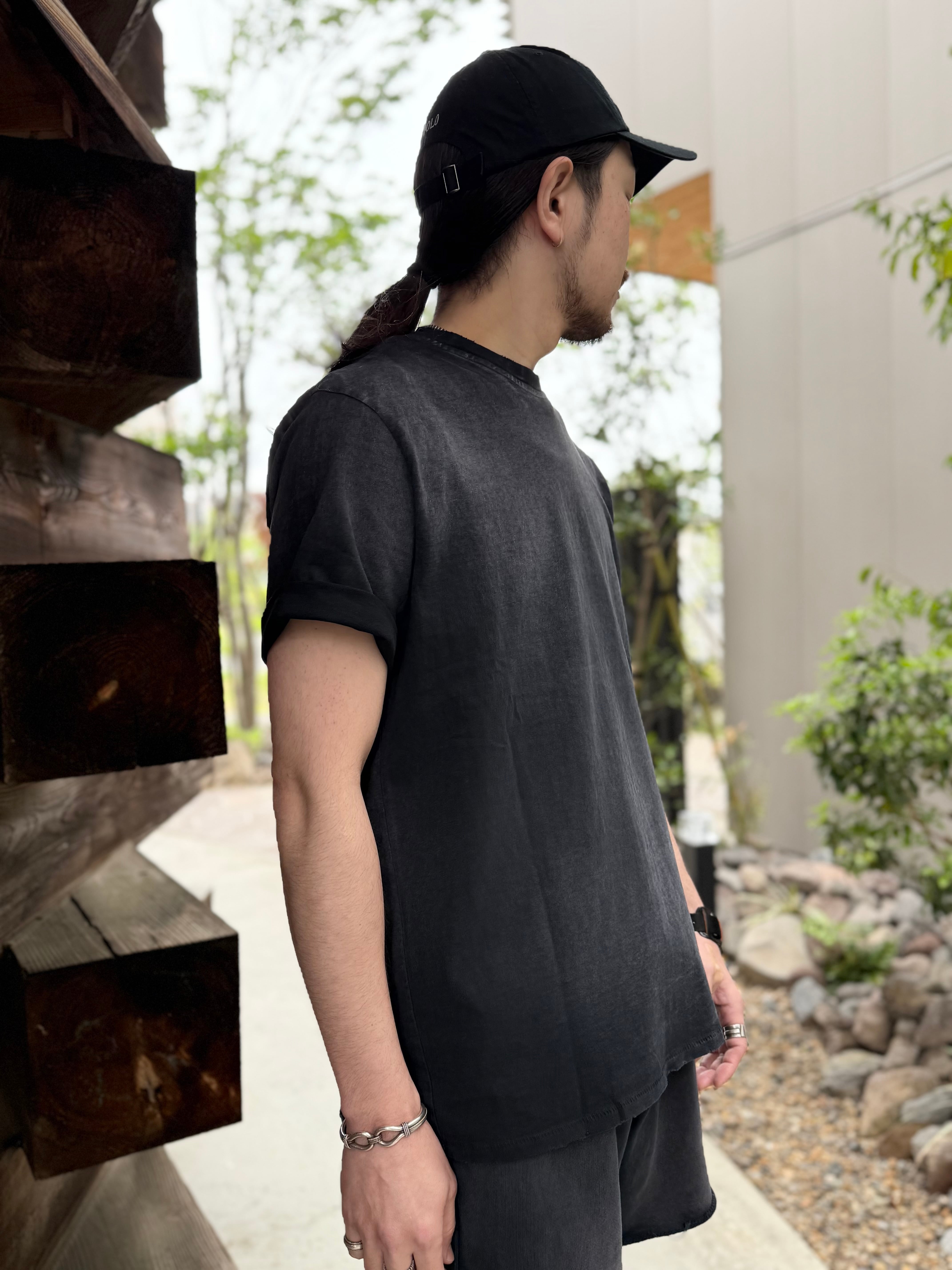 MOOJI MOOJI 【 US Single Stitched T-Shirt Sun Fade】BLACK | LARGE