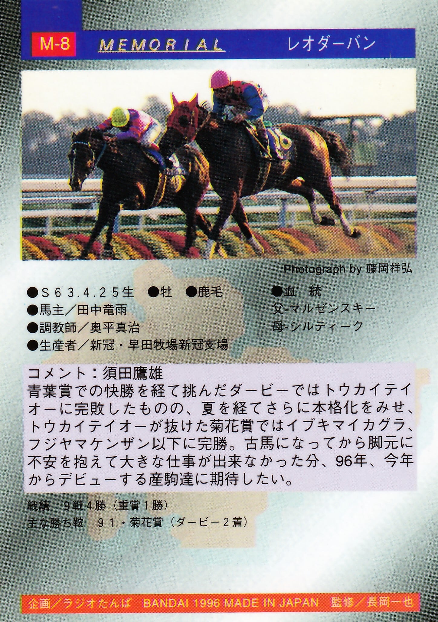 レオダーバン 「サラブレッドカード 96年上半期版」M-8 | カード