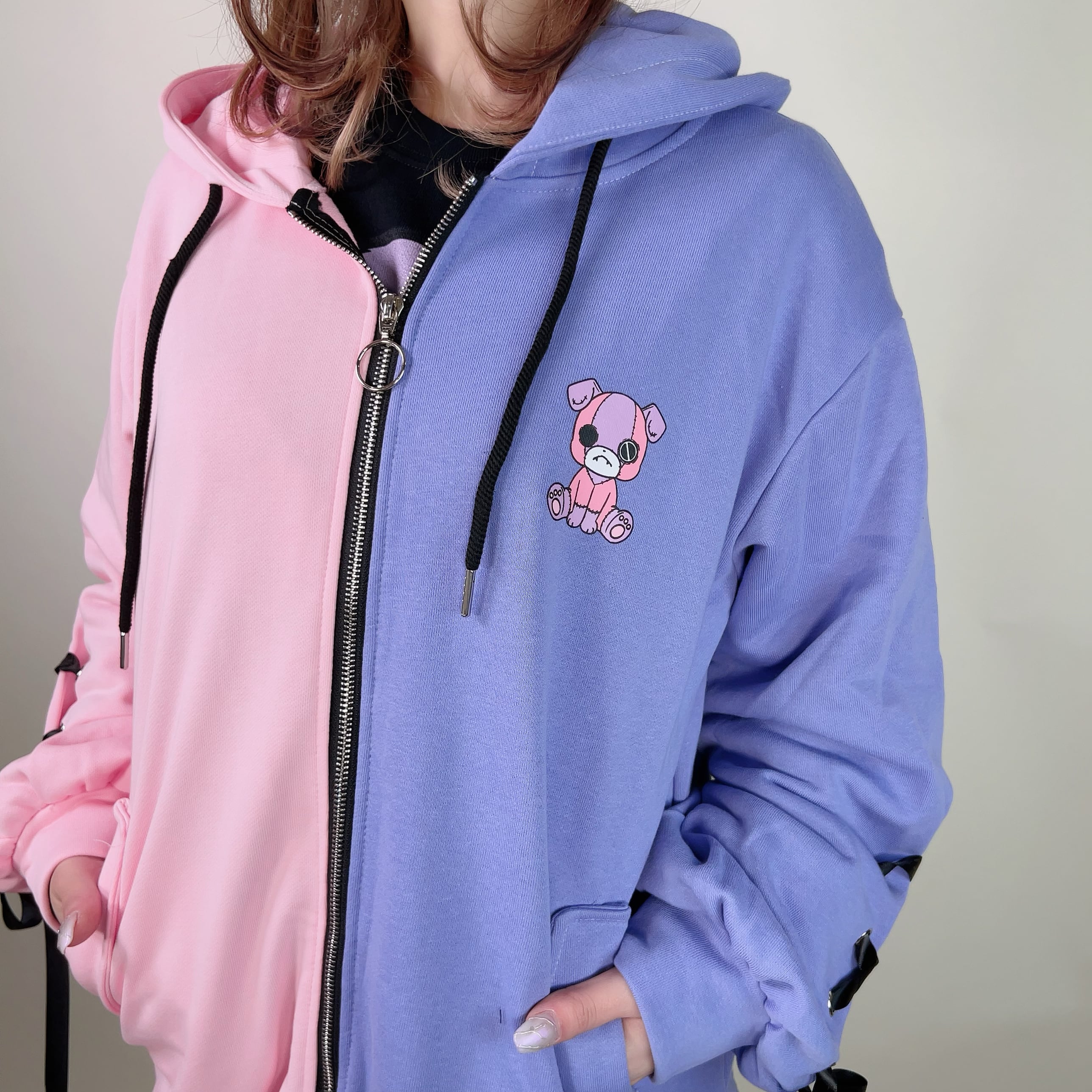 かわいい【NieR】LONG LENGTH TWO-TONE PARKA