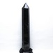 1.6Kg 黒水晶 六角柱 モリオン ポイント 置物 一点物 台座付属 152-4353