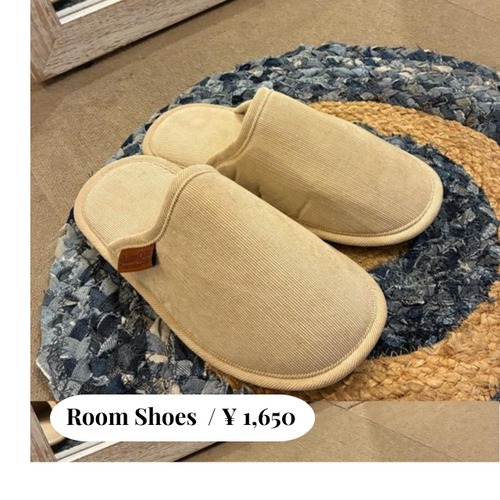 DULTON　ダルトン　ワンタグコーデュロイルームシューズ　ベージュ　CORDUROY SLIPPERS EV　レディース　スリッパ　ブラウン　ブラック　室内履き