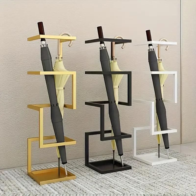 幾何学デザイン　ポストモダン　アンブレラスタンド　傘立て　アイアン 幾何学デザイン ポストモダン アンブレラスタンド 傘立て