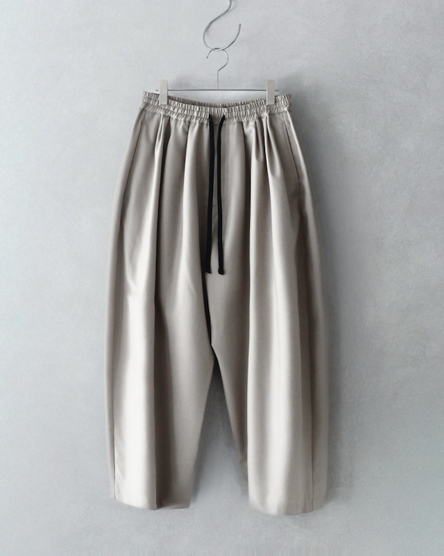 my beautiful landlet MACHINE WASHADLE  WOOL WIDE EASY PANTS BEIGE