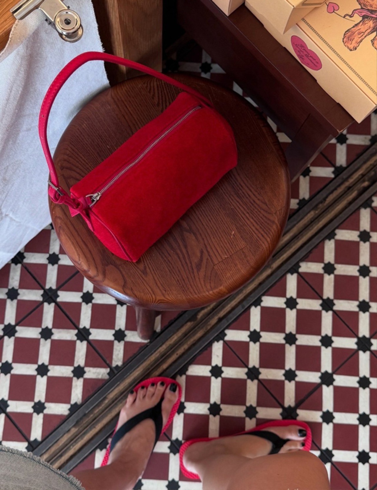 【25aw】牛革suede100%・Mini-Bread Bag_5colors