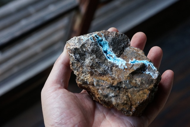 神岡鉱山産 ヘミモルファイト Hemimorphite