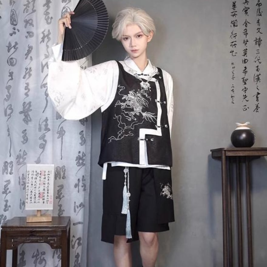 サブカル 服 地雷系 通販 王子系 少年装 ハーフパンツ チャイナ風 かわいい ゴシック かっこいい