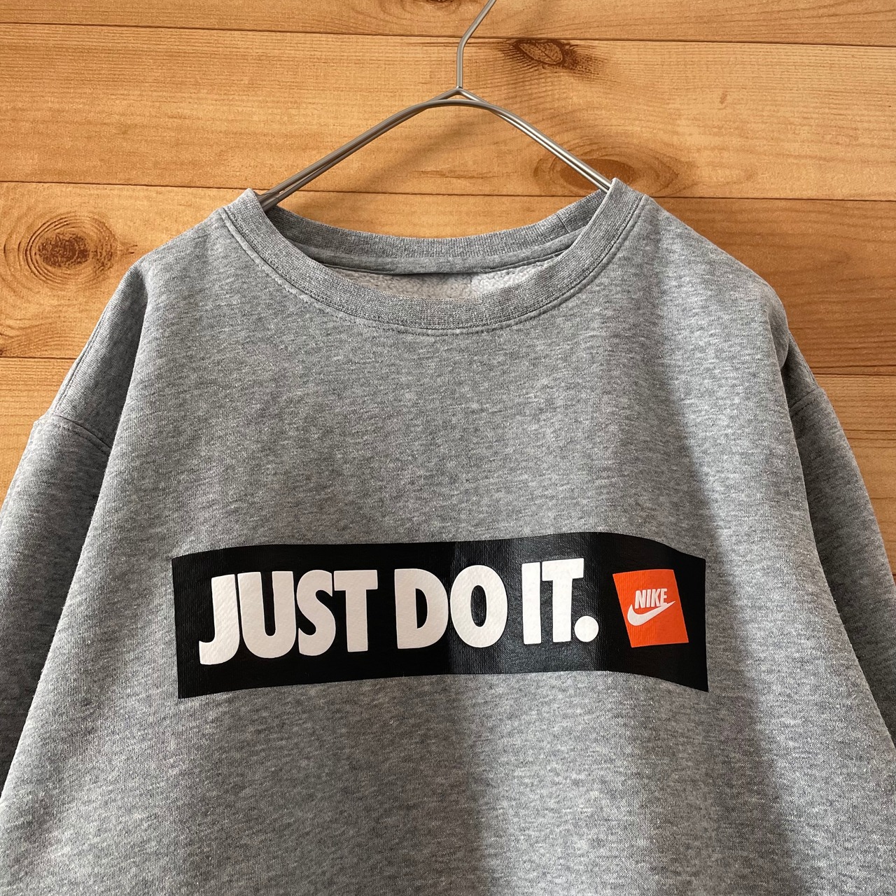 【NIKE】ナイキ JUST DO IT プリント スウェット トレーナー Mサイズ us古着