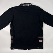 Karl Helmut カールヘルム ジップアップ スウェット ジャケット サイズ L /ブラック/ワッペン/ピンクハウス/日本製