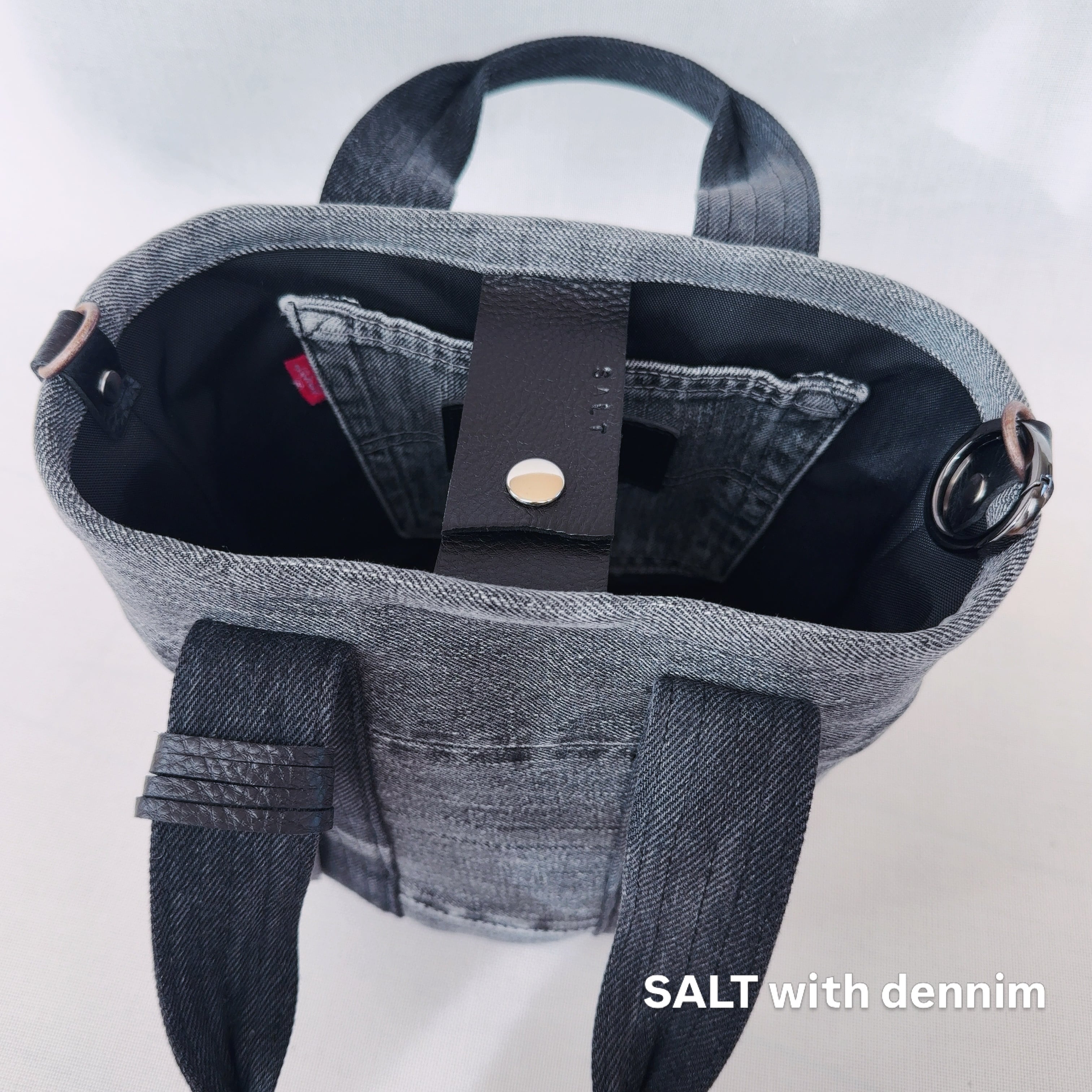 Black miniバケツトート No.6748