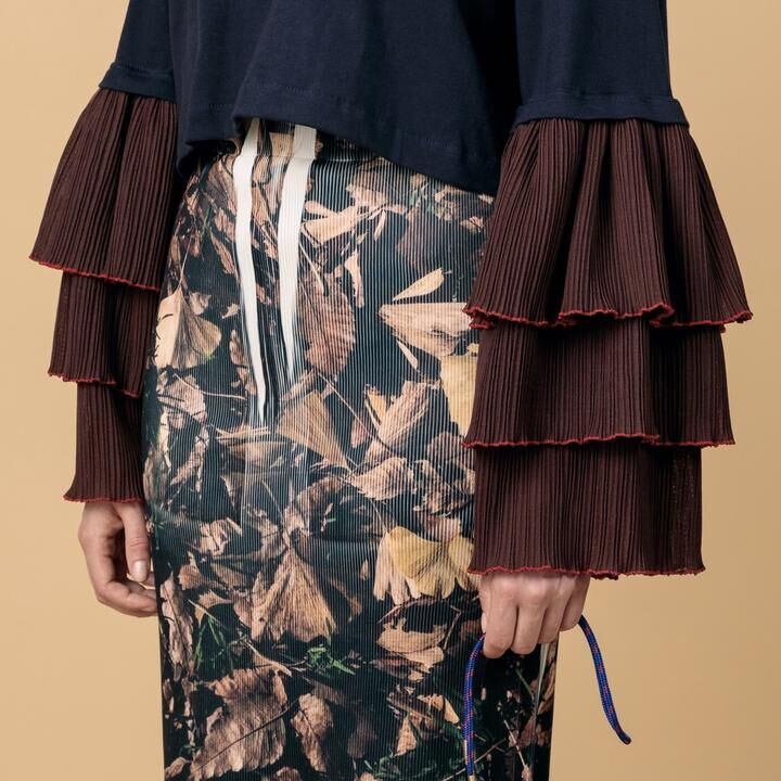 NON TOKYO NON-21S-F20 RIB TIGHT SKIRT B.PRINT B | IAAAM ONLINE STORE