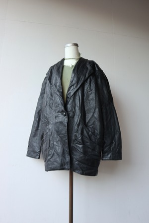 leather tailored jacket