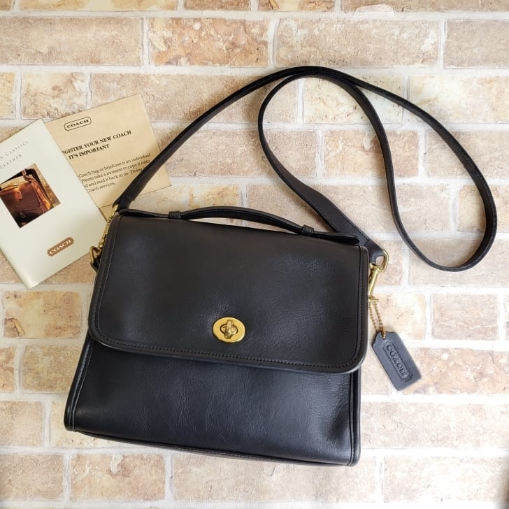 美品✨COACH オールドコーチ　ショルダーバッグ　黒　343 USA 80年代 ヴィンテージ☆COACH☆オールドコーチ☆ショルダーバッグ！！ 小売業者