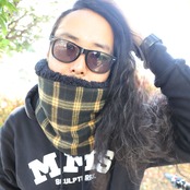 ROBIN NECK WARMER /タータンチェック(YELLOW)&ブラックファー