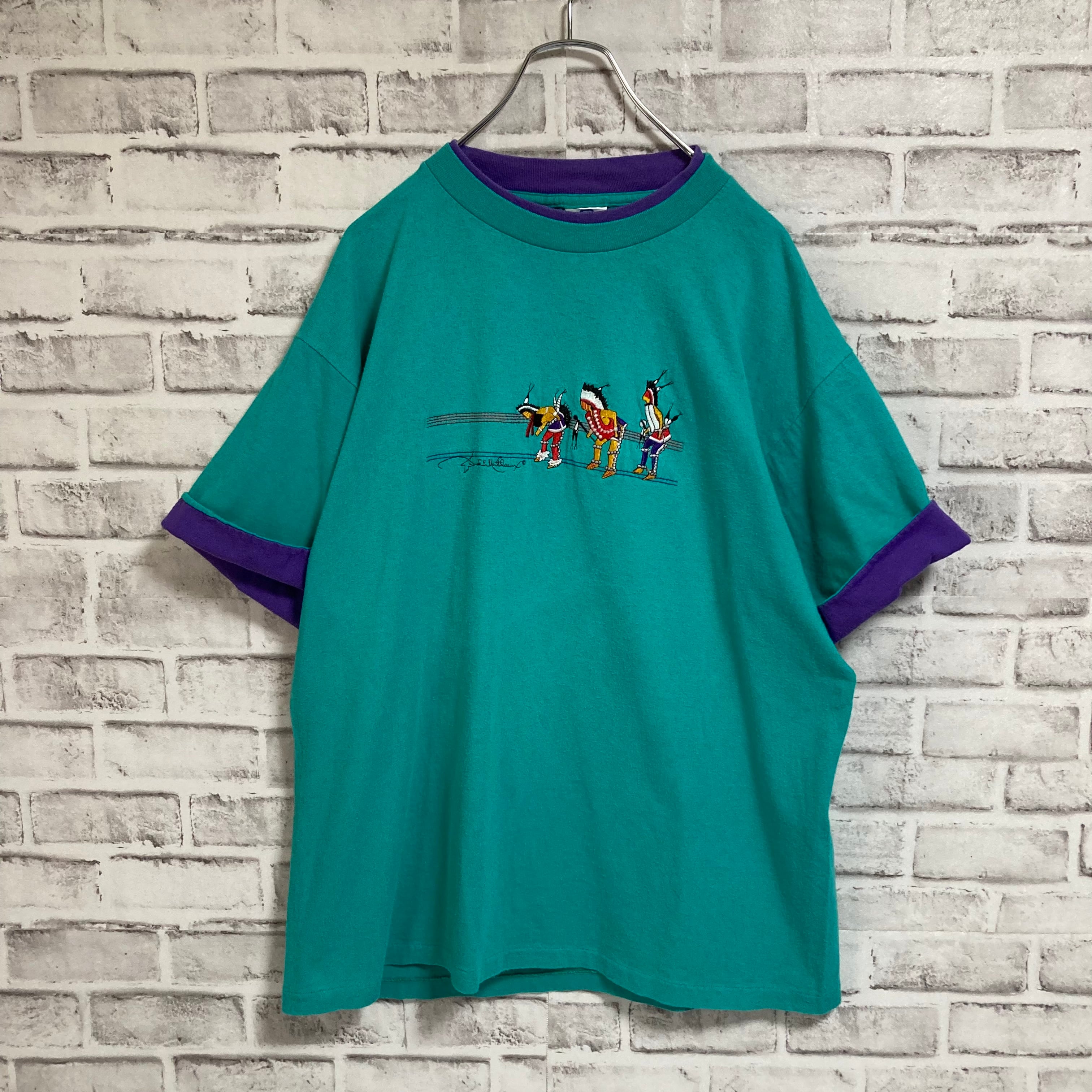 BELTON】S/S Ringer like Tee L 90s vintage リンガーライク