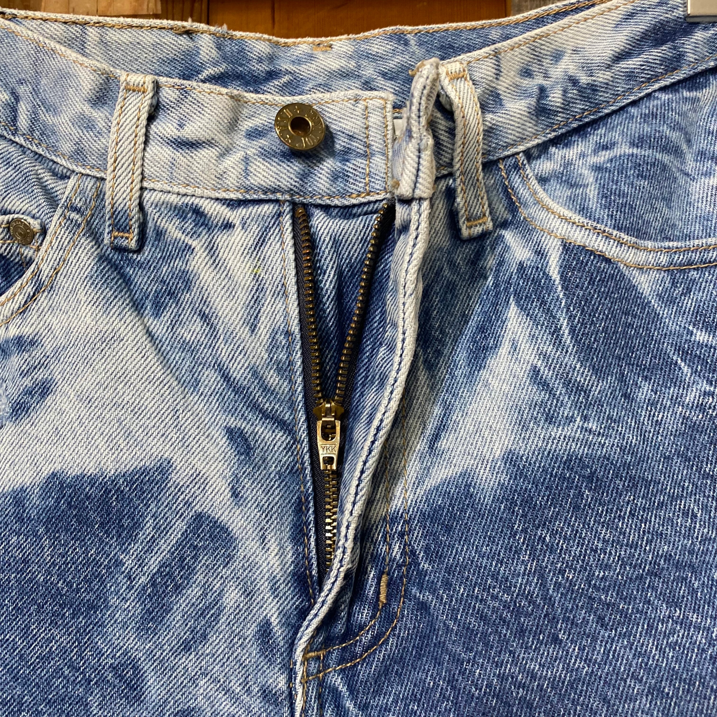 Chemical Wash Denim Pants / ケミカル デニム パンツ 古着 | 古着屋