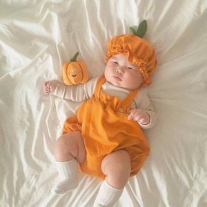 【NEW】ハロウィンかぼちゃロンパース C0716