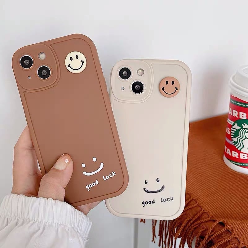 iPhoneケース iPhone13 iPhone12 にこちゃん スマイル カップル ペア