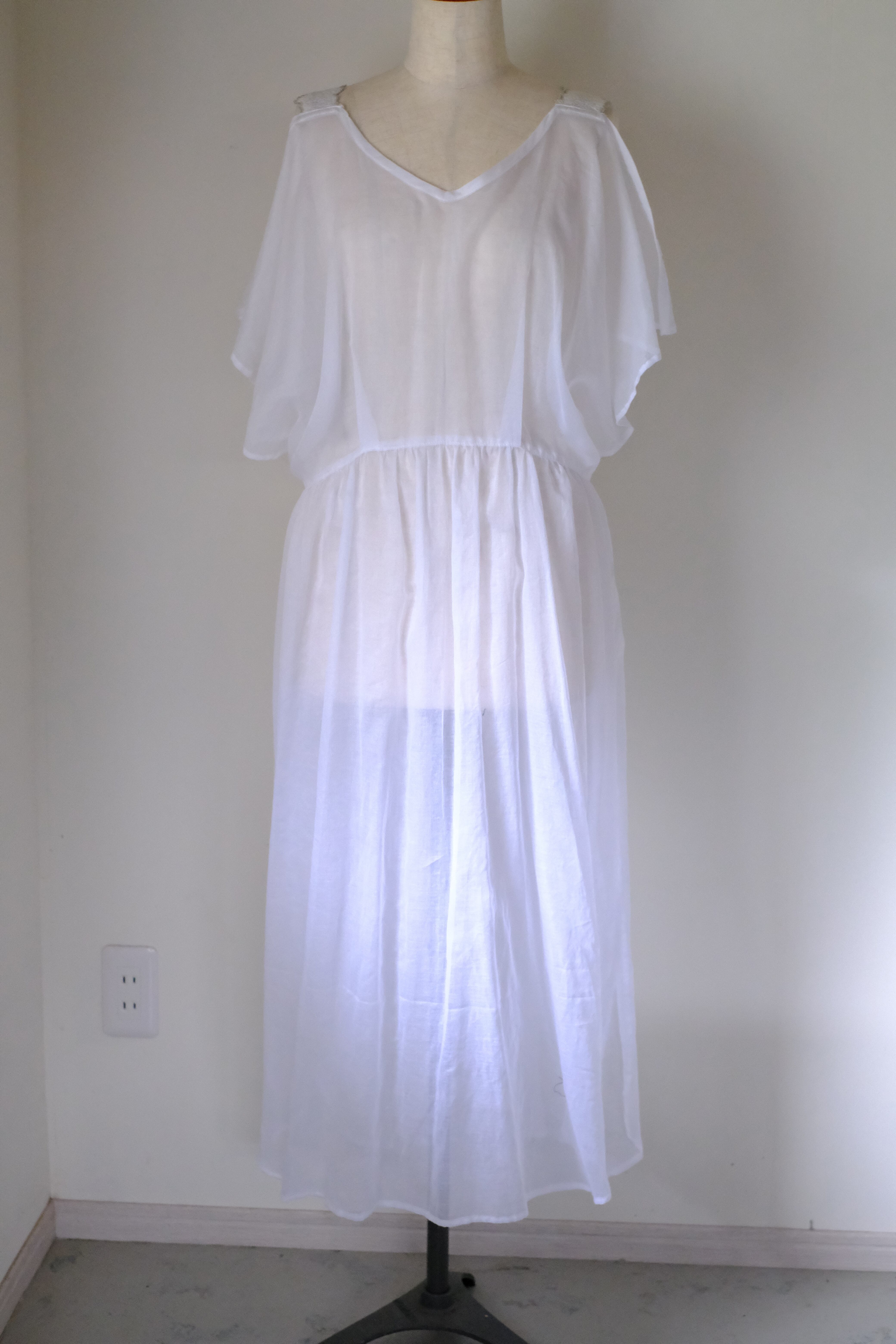 シアーワンピース cl-115(オフ白)