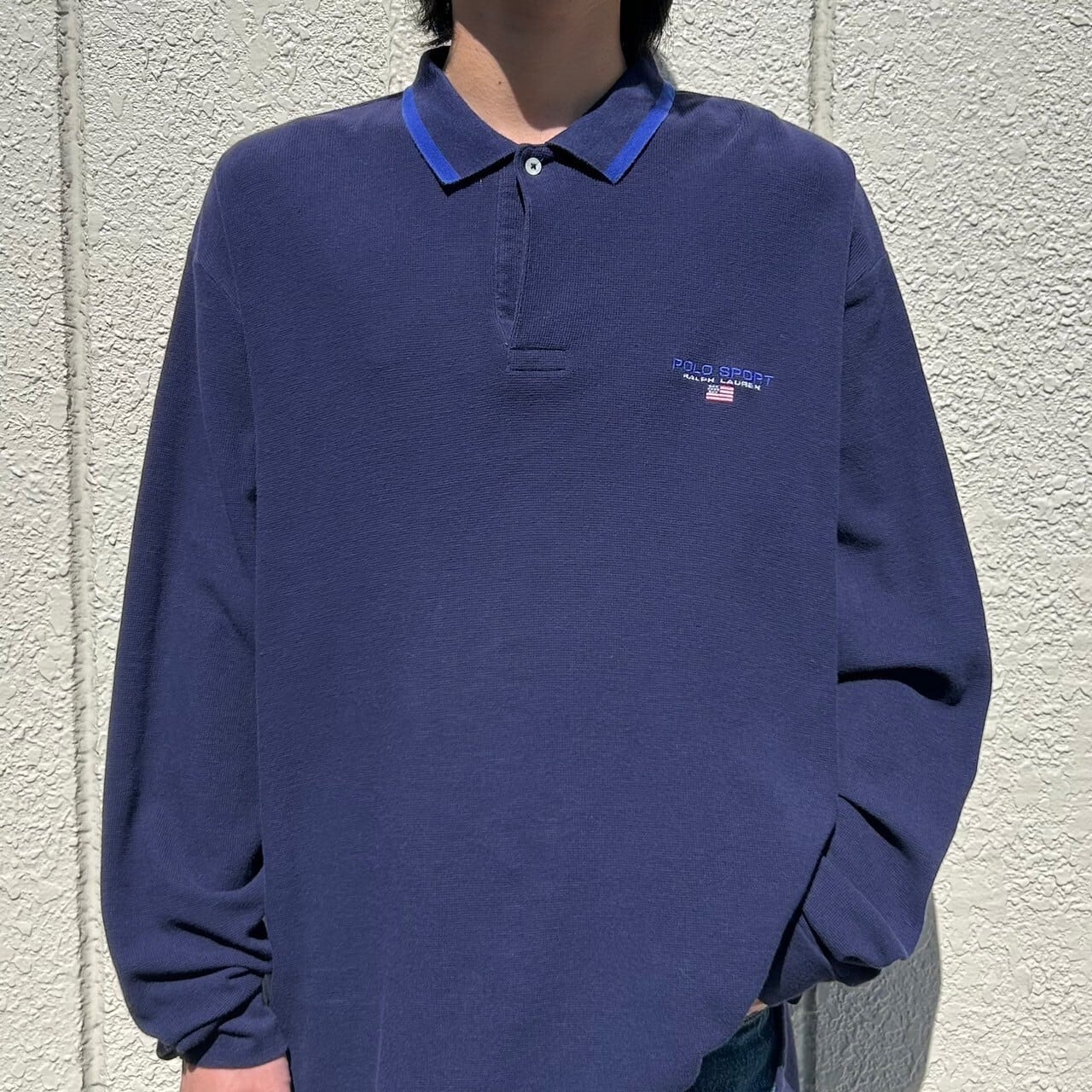 vintage POLO SPORT ロングポロシャツ