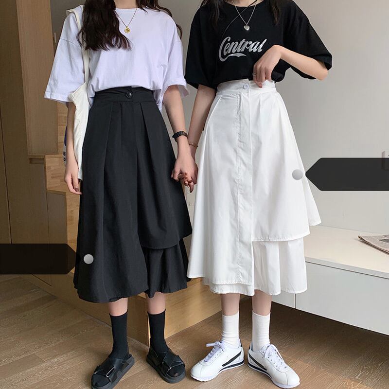 ストレッチハイウェストウェストスカート オータムソリッド カラーレディース エラスティック 伸縮 秋物 ソリッドカラー 萌量不足43363606072