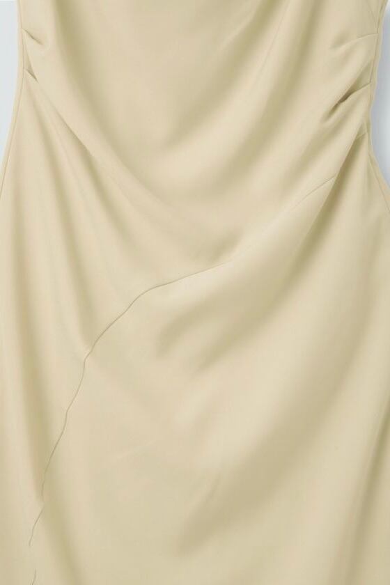 KINO THE KEI asymmetry drape cami dress アシンメトリー ドレープ