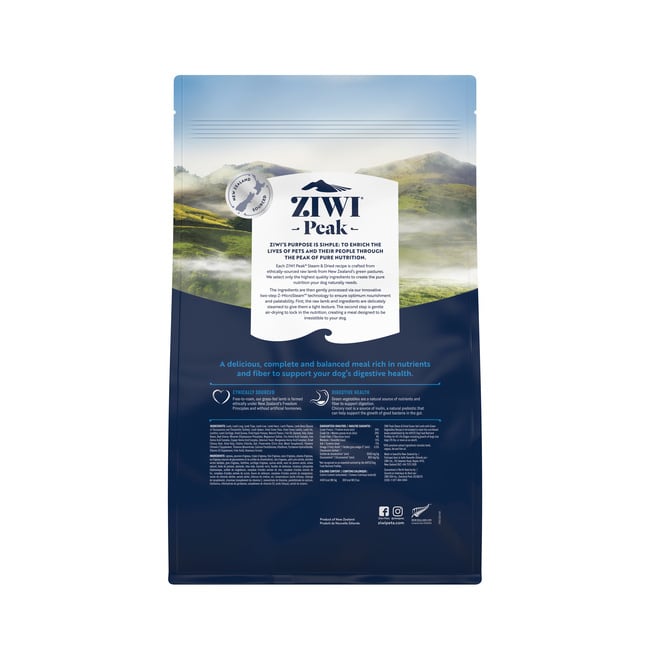 ZIWI Peak (ジウィ ピーク) スチーム＆ドライ ドッグ ラム 1.5kg｜全