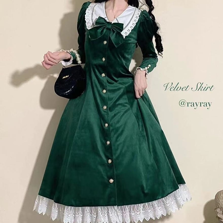 SEASONZ クラロリ ドレス ロング丈 レース クラシカル 上品 高級感