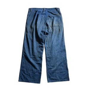 vintage 1940’s FABRAM indigo cotton fireman pants
