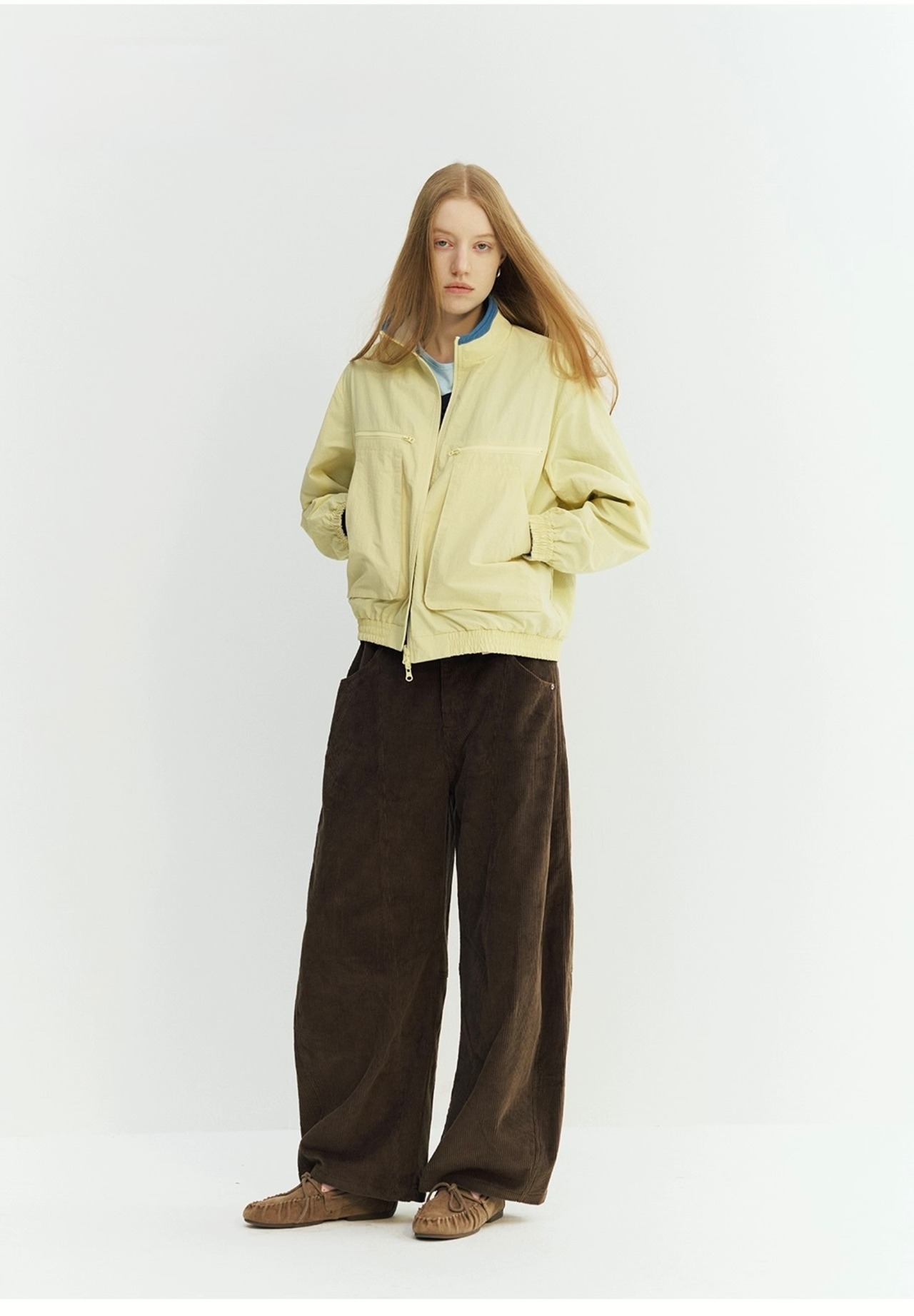 NORYBRAND Corduroy Twisted Wide Trousers