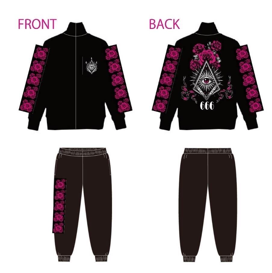 666 公式モチーフ エンブレム 2026ver. ジャージセットアップ | 暗黒