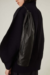 i’m here - TUBE Leather Bag :Black|チューブ型/カウレザー