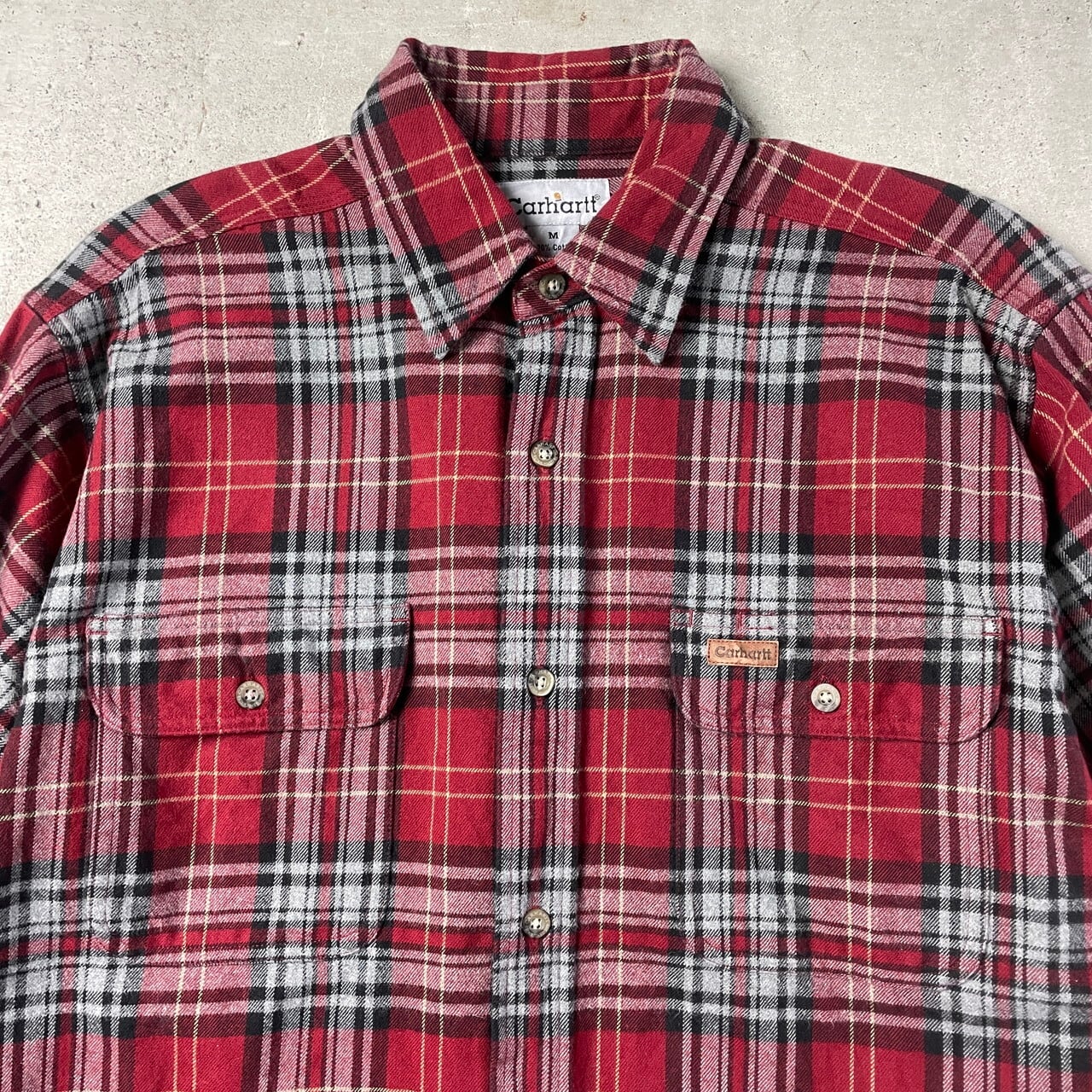 Carhartt カーハート 長袖 チェック柄 ネルシャツ メンズL相当 古着