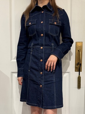 SEE BY CHLOE / vintage long sleeve denim dress.