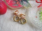 AMERICA 1980's Vintage Christmas earring：wreathe